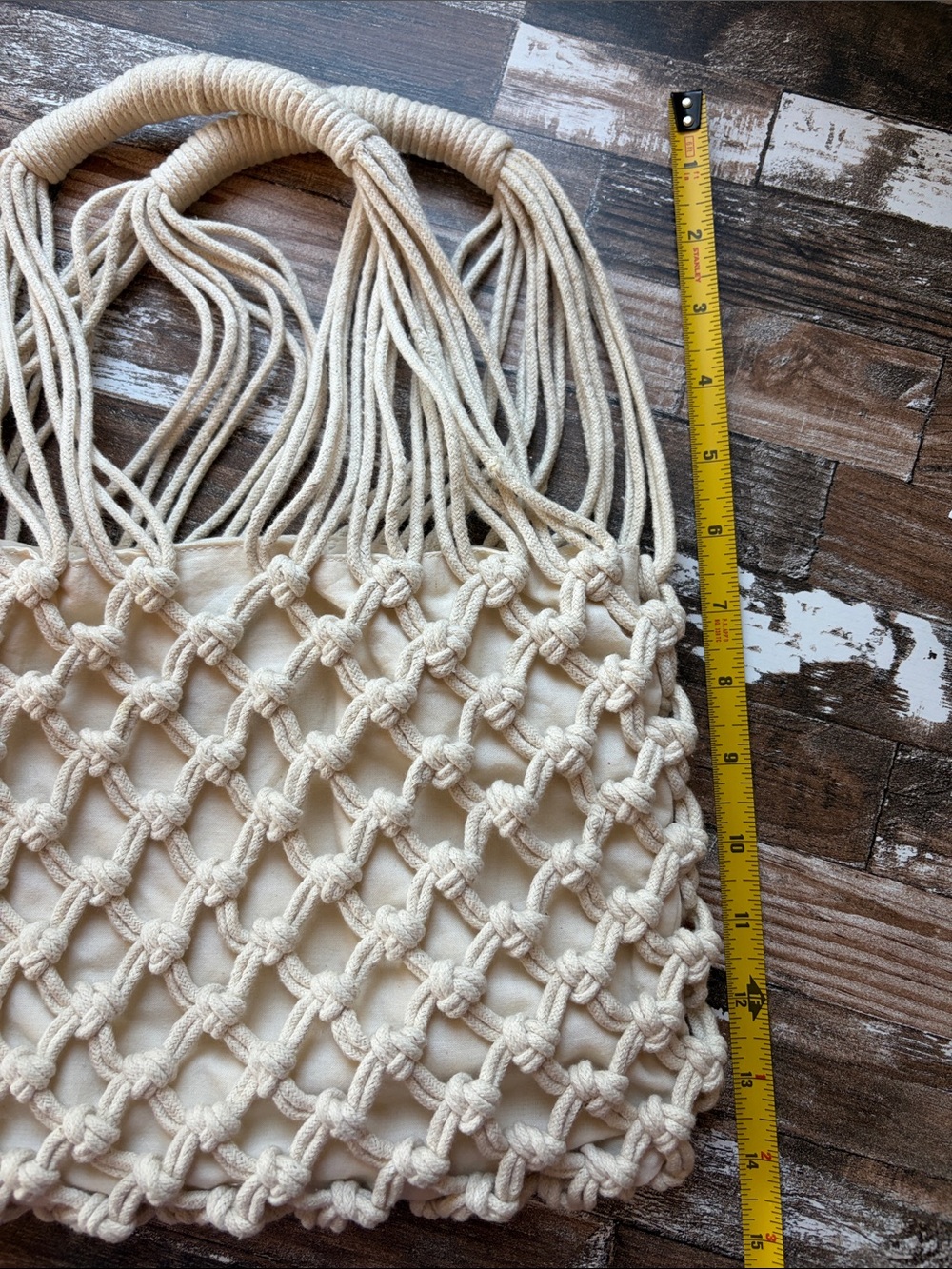 Forever 21 Cream Macramé Knot Bag - Picture 4 of 11